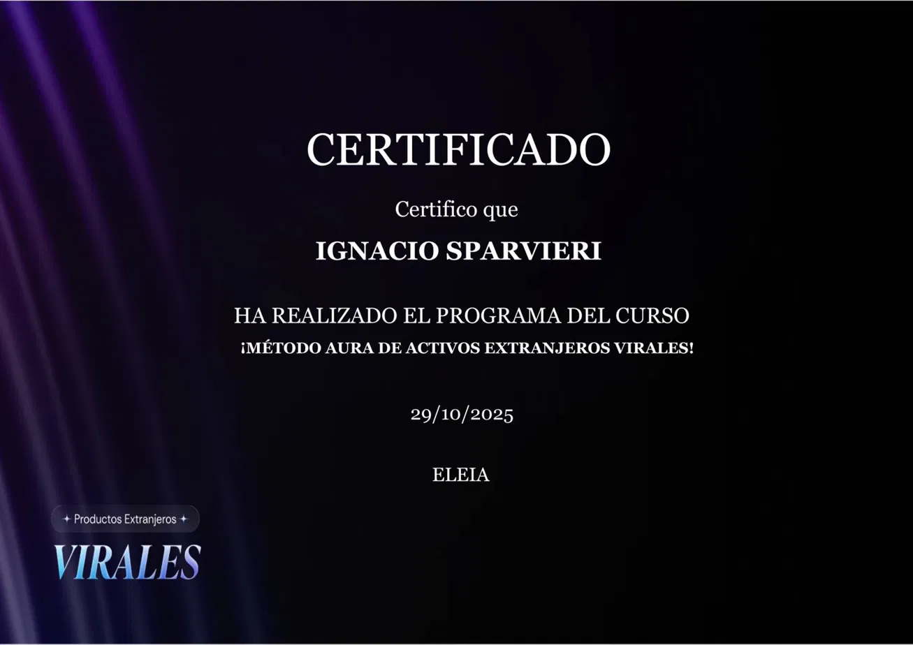Método AURA certificate