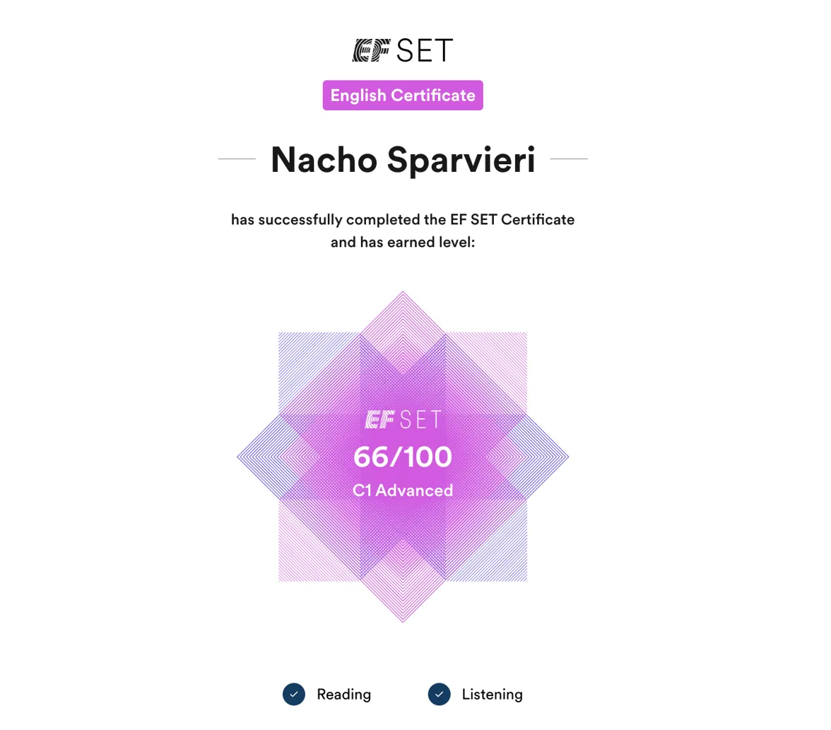 EF SET English Certificate C1 Advanced